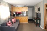 Living Room has a Futon Couch